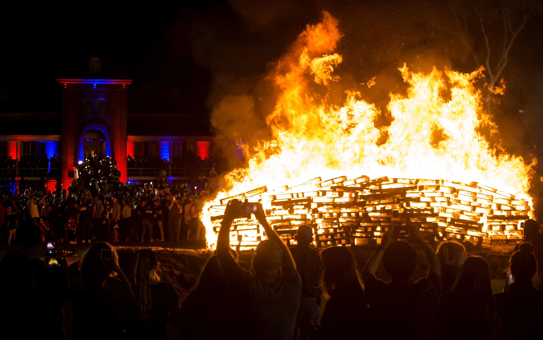 2018 Homecoming bonfire and royalty crowning